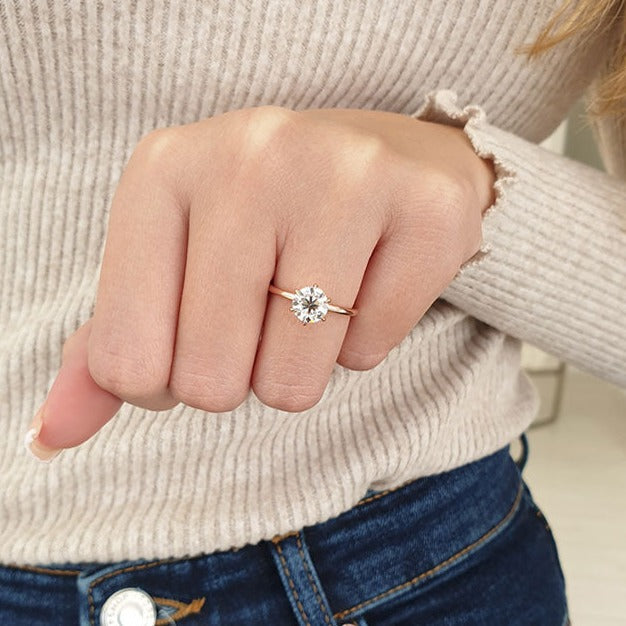 ruby and moissanite ring