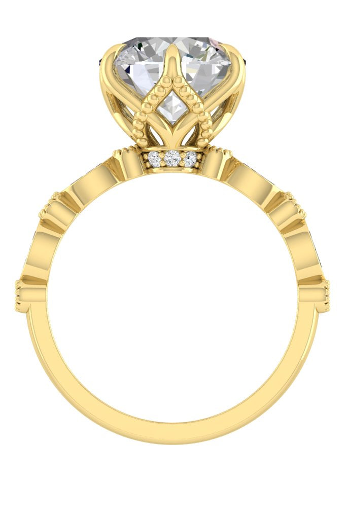 round-cut-pave-moissanite-engagement-ring