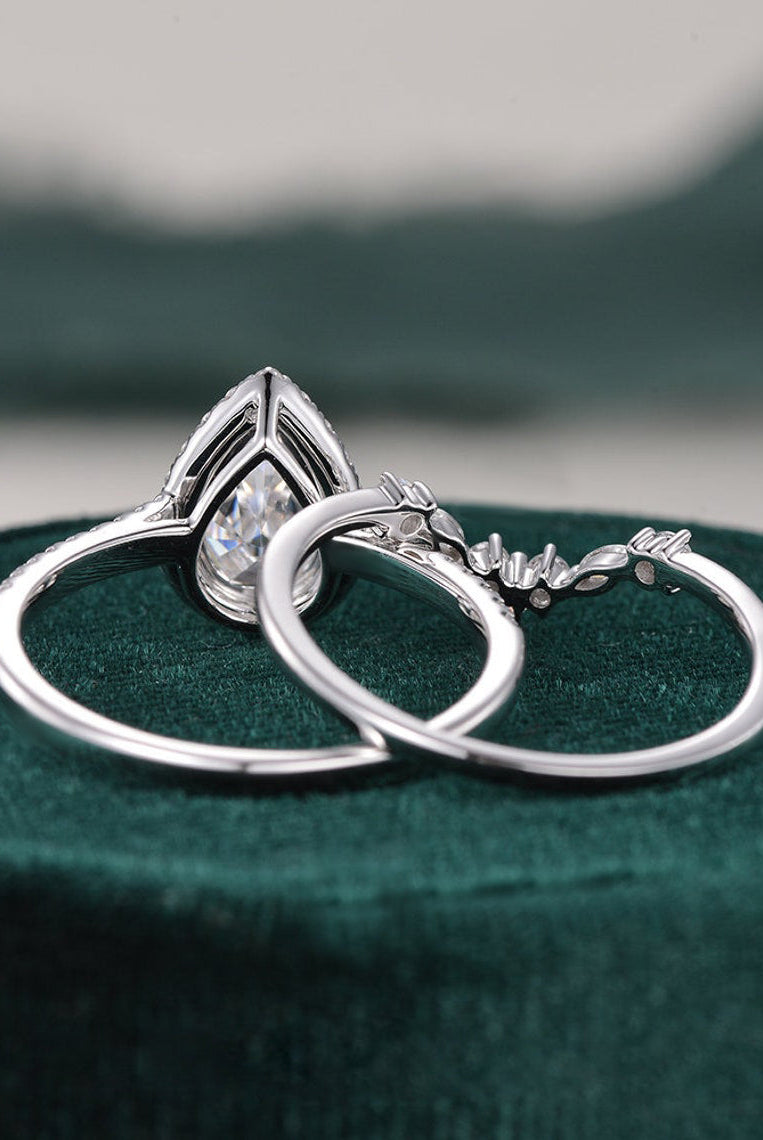 2-0-ct-pear-cut-halo-moissanite-bridal-ring-set-1