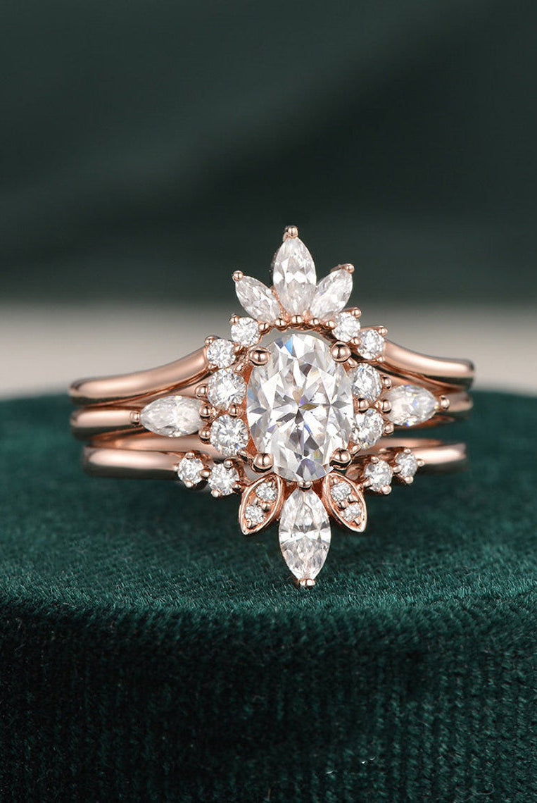 1-0-ct-oval-cut-cluster-art-deco-moissanite-bridal-ring-set