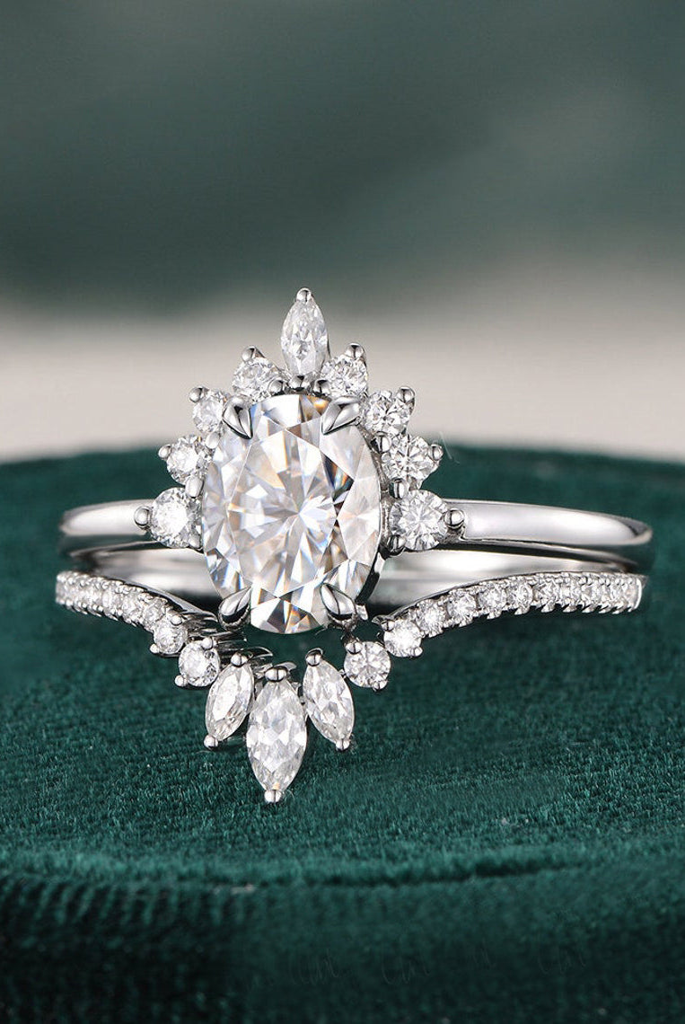 oval-cut-cluster-art-deco-moissanite-bridal-ring-set