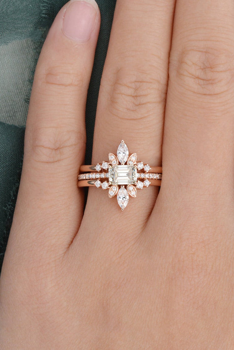 2-0-ct-emerald-cut-solitaire-pave-setting-moissanite-bridal-ring-set