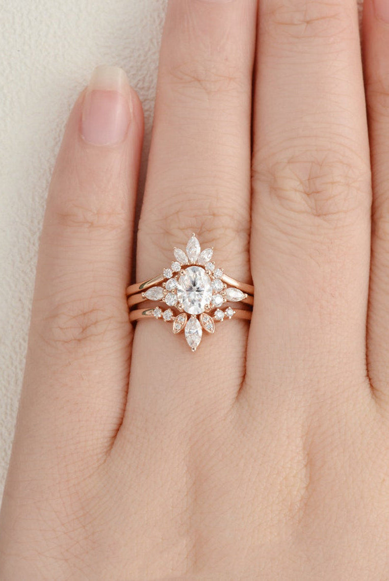 1-0-ct-oval-cut-cluster-art-deco-moissanite-bridal-ring-set
