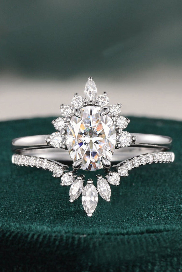 oval-cut-cluster-art-deco-moissanite-bridal-ring-set