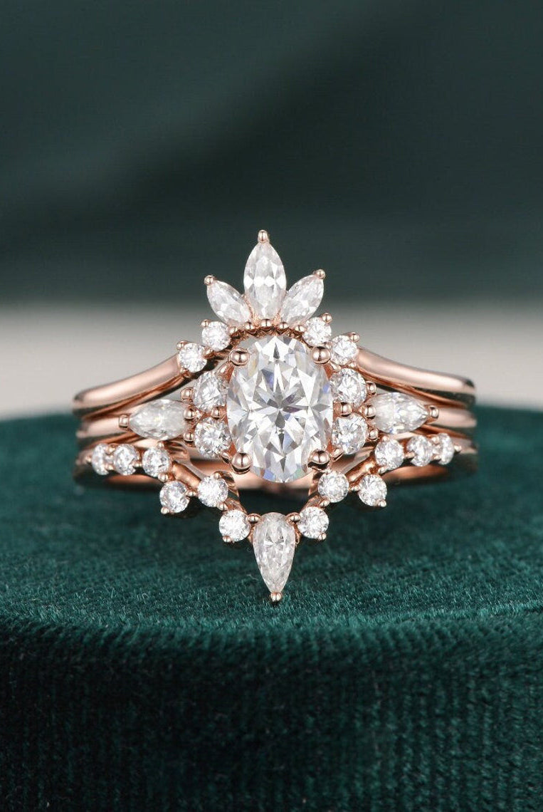 1-0-ct-oval-cut-cluster-halo-moissanite-bridal-ring-set-1