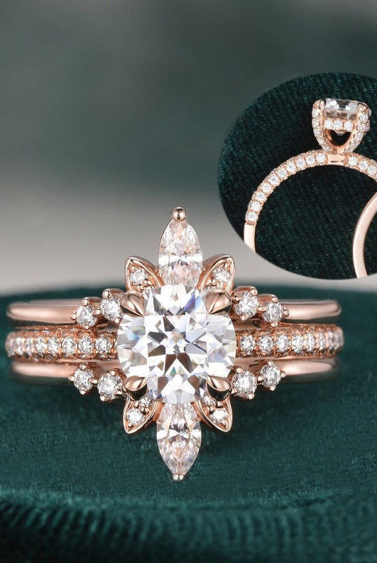 1-0-ct-round-cut-hidden-halo-moissanite-bridal-ring-set