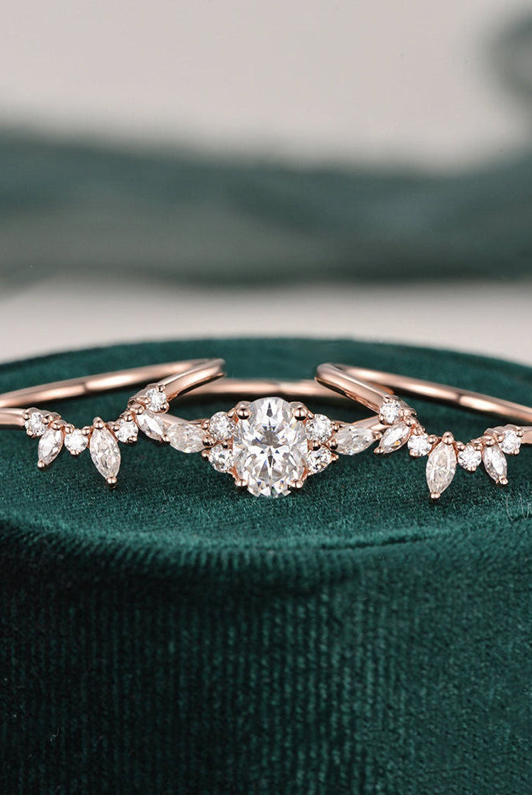 oval-cut-cluster-moissanite-bridal-ring-set
