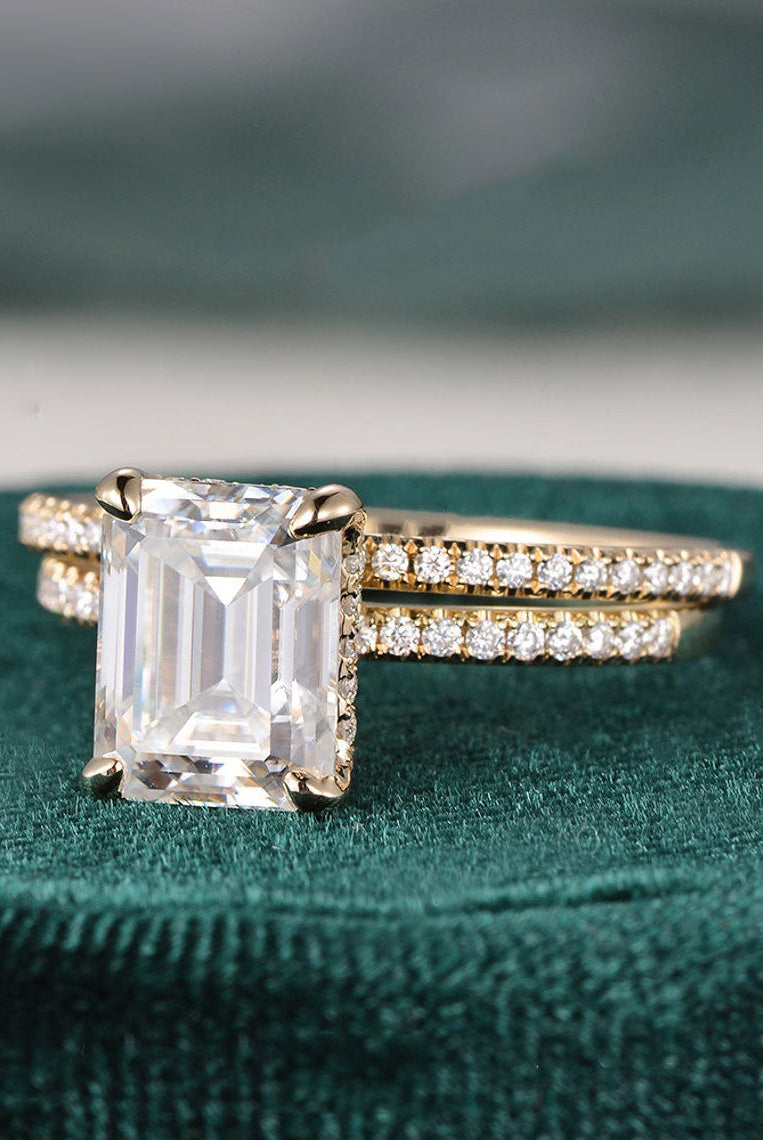 1-50-ct-emerald-cut-hidden-halo-moissanite-bridal-ring-set