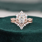 oval-cut-cluster-moissanite-bridal-ring-set