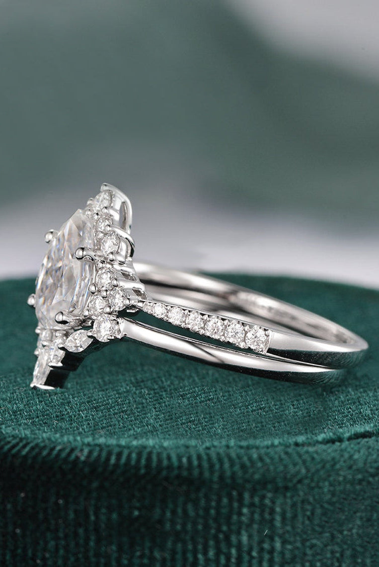 pear-cut-cluster-art-deco-moissanite-bridal-ring-set