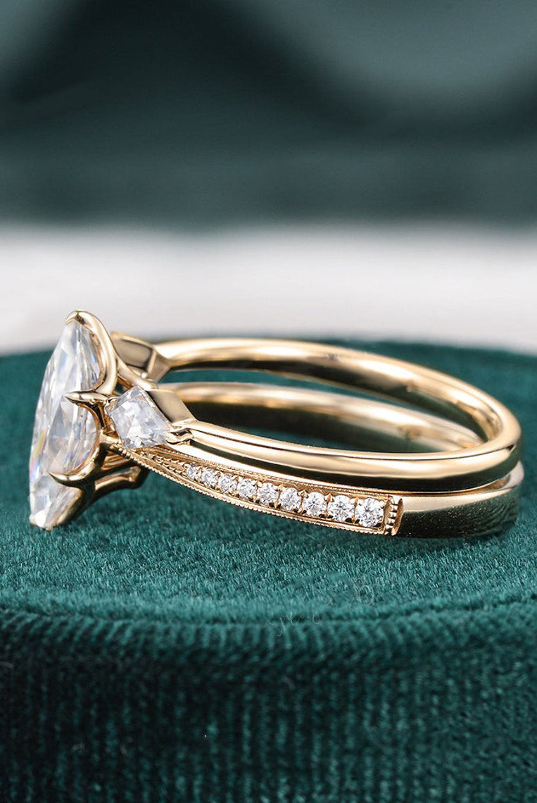 1-0-ct-marquise-cut-pave-moissanite-bridal-ring-set