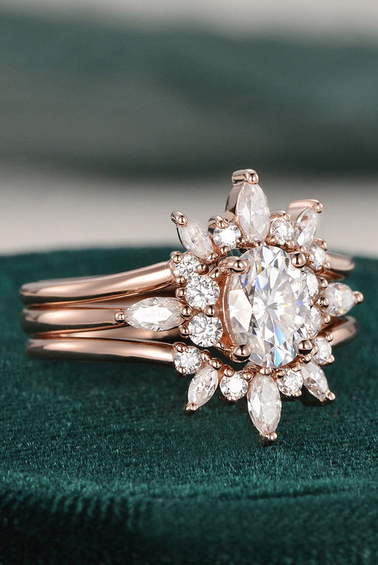 1-0-ct-oval-cut-cluster-moissanite-bridal-ring-set