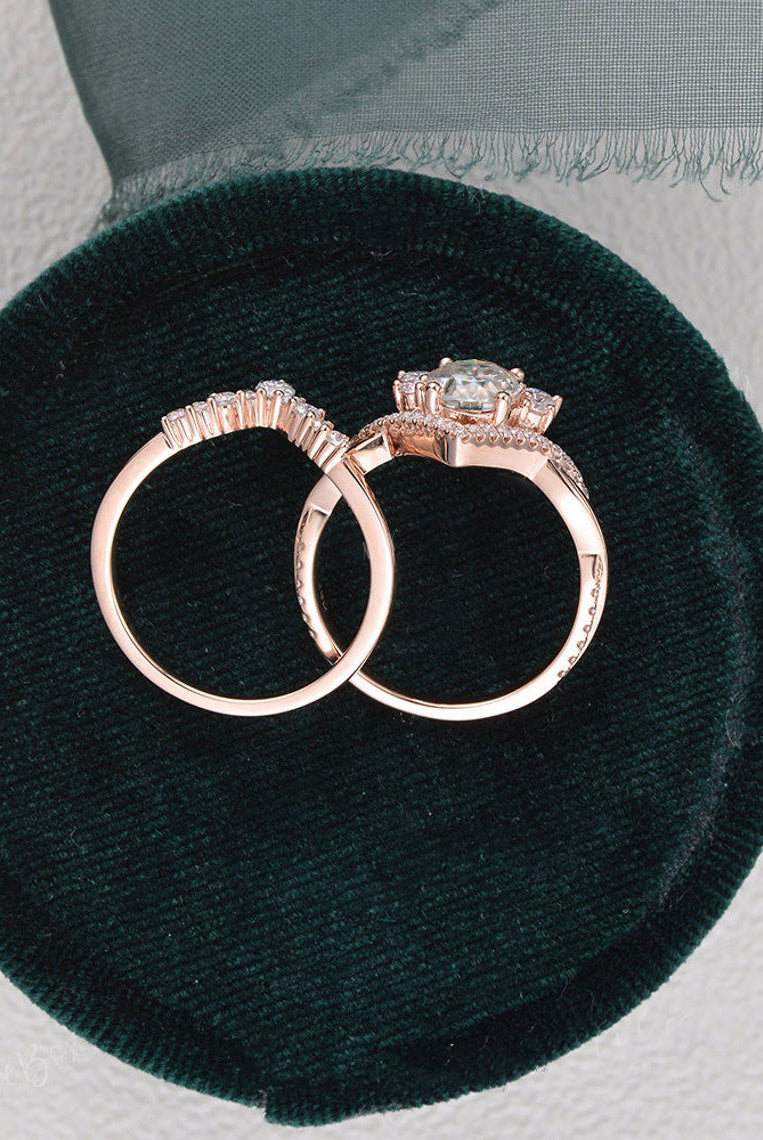 1-50-ct-oval-cut-cluster-moissanite-bridal-ring-set