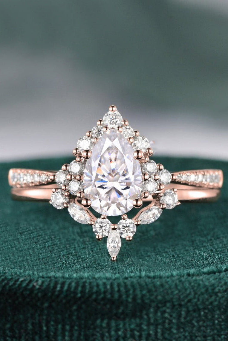 1-50-ct-pear-cut-cluster-art-deco-moissanite-bridal-ring-set