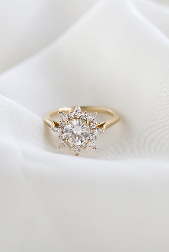 Flower Inspired Engagement Ring