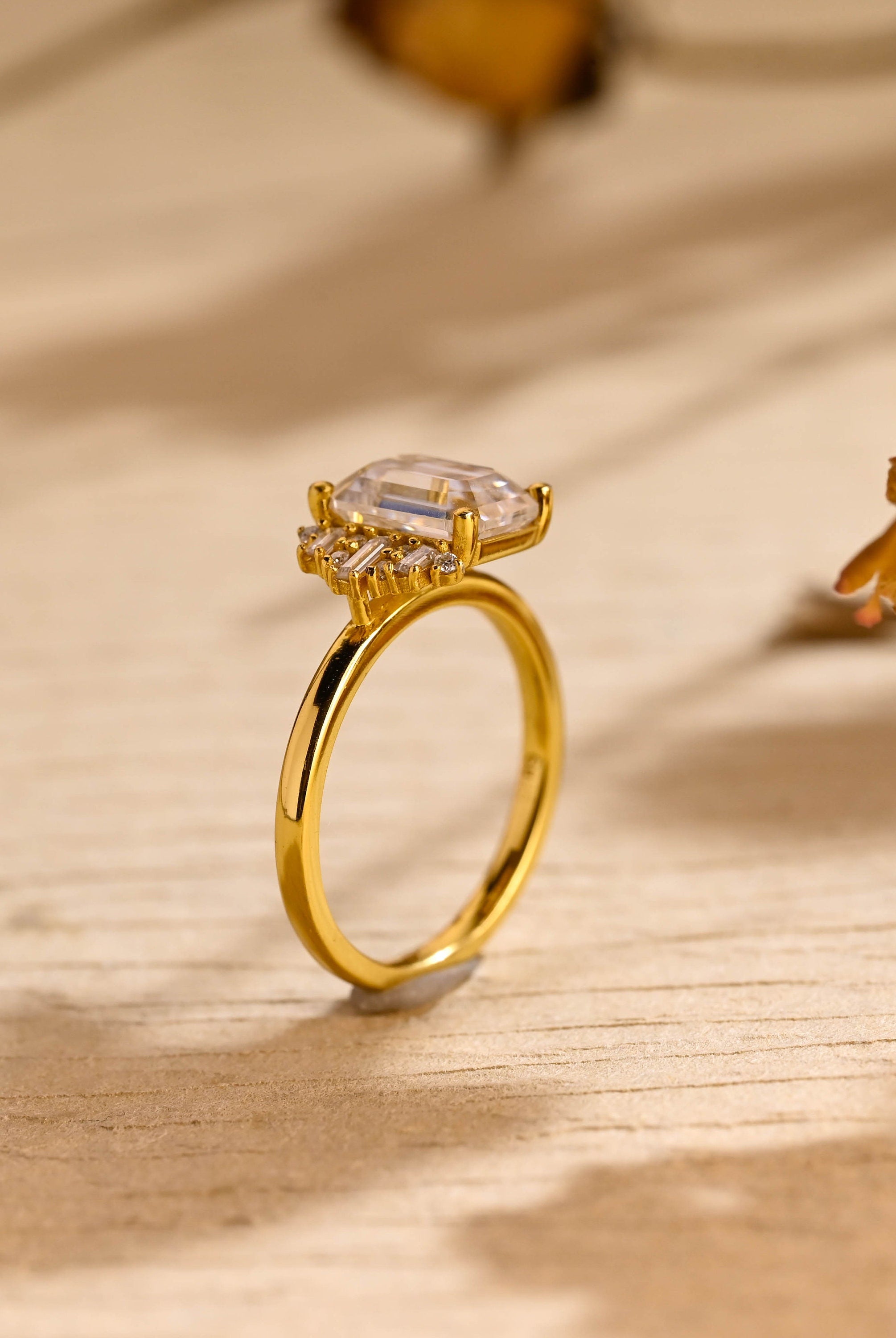 Luxury Moissanite Engagement Ring