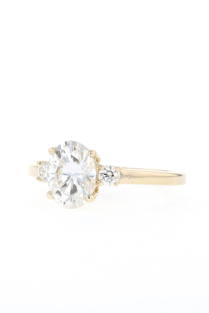 Affordable Oval Moissanite Ring