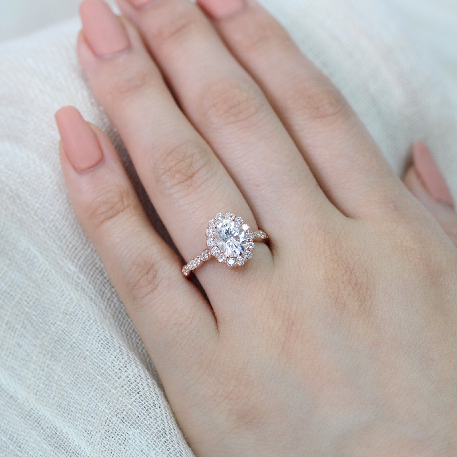 Moissanite Engagement Ring USA