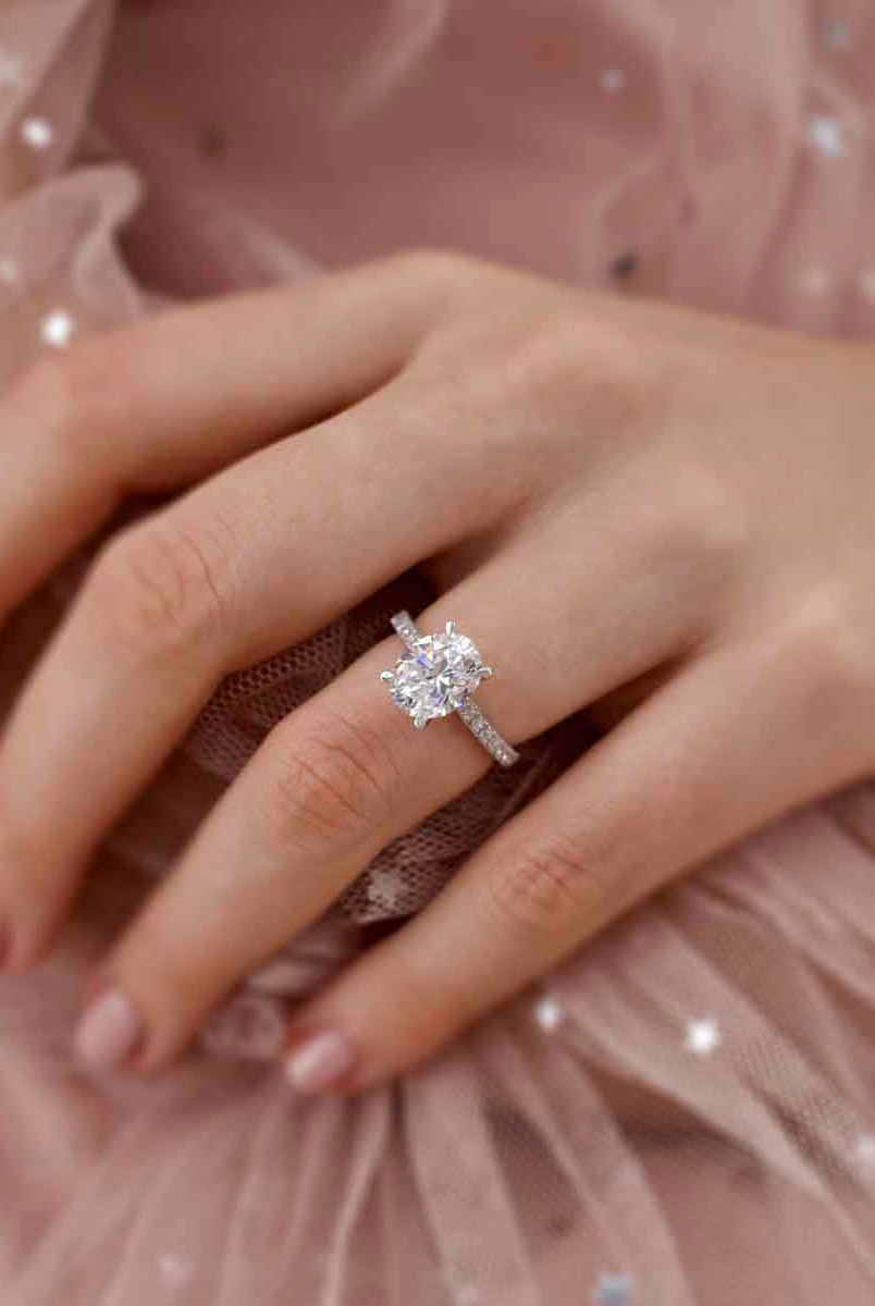 oval-shaped-moissanite-solitaire-pave-style-engagement-ring