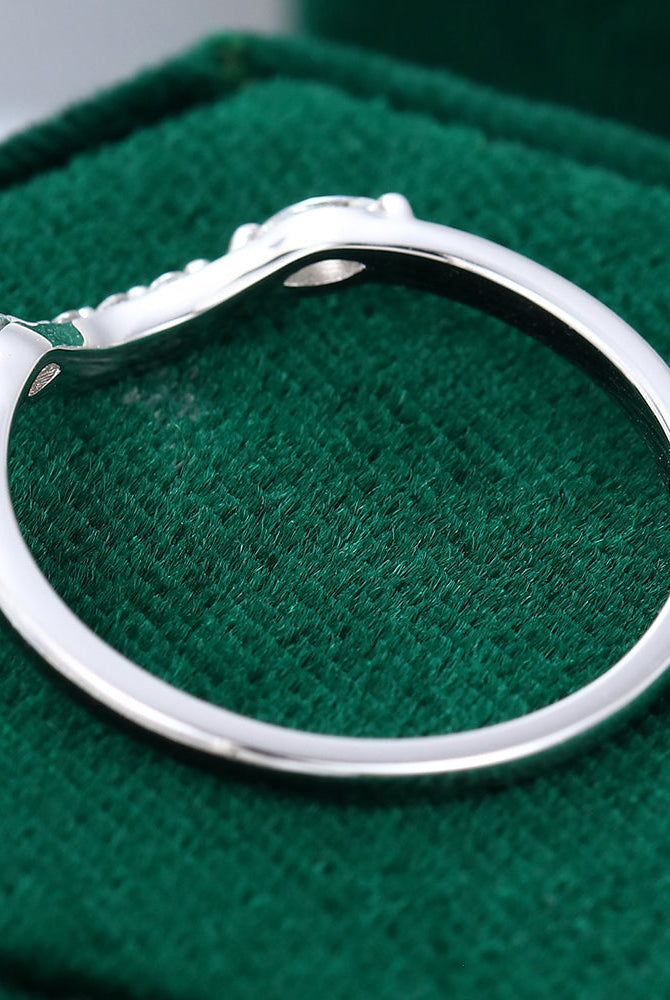 round-marquise-moissanite-curved-wedding-band