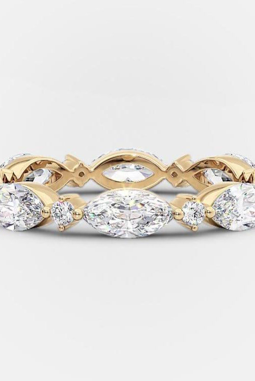 0-50-tcw-marquise-and-round-cut-alternative-moissanite-wedding-band