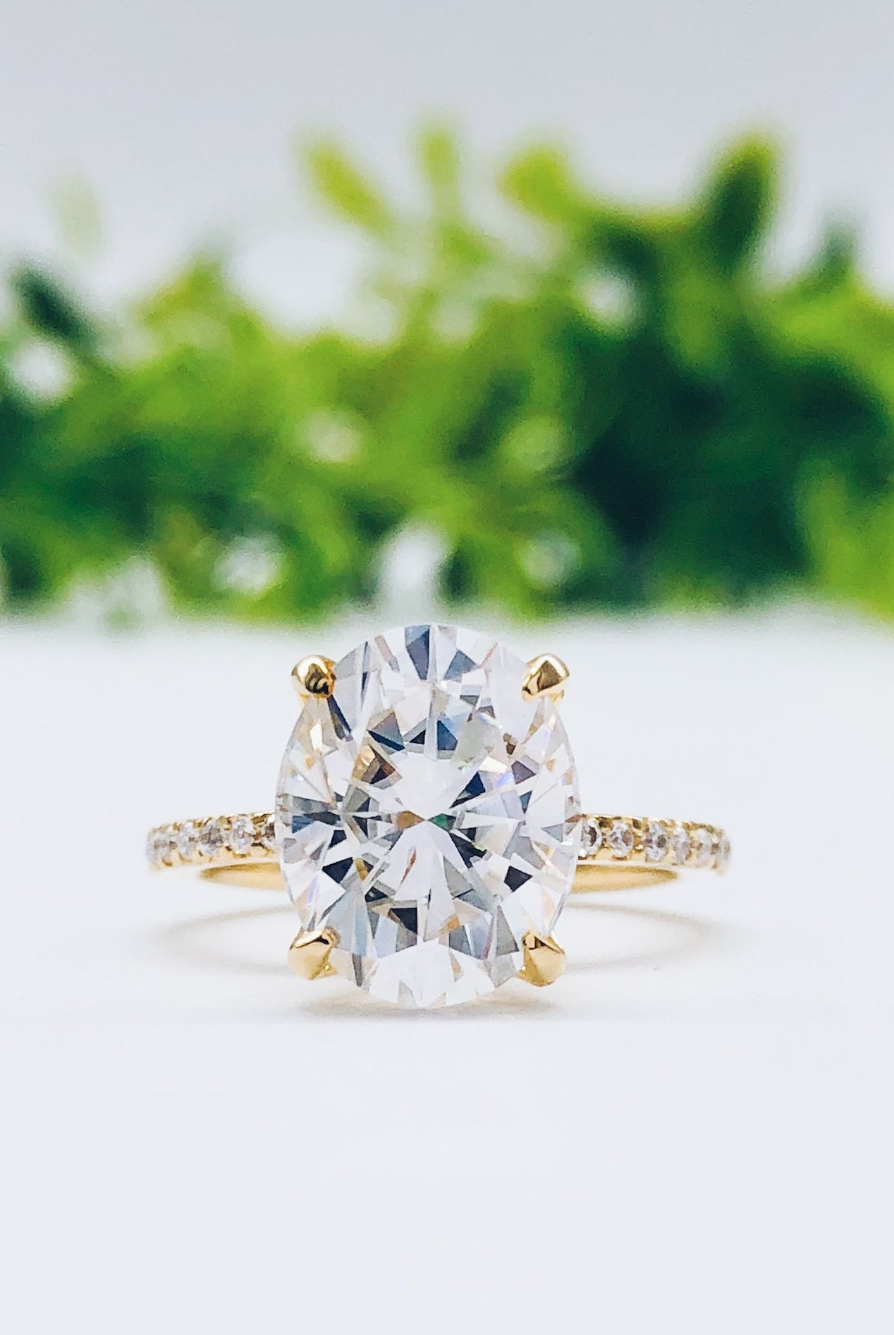 oval-cut-pave-setting-moissanite-engagement-ring