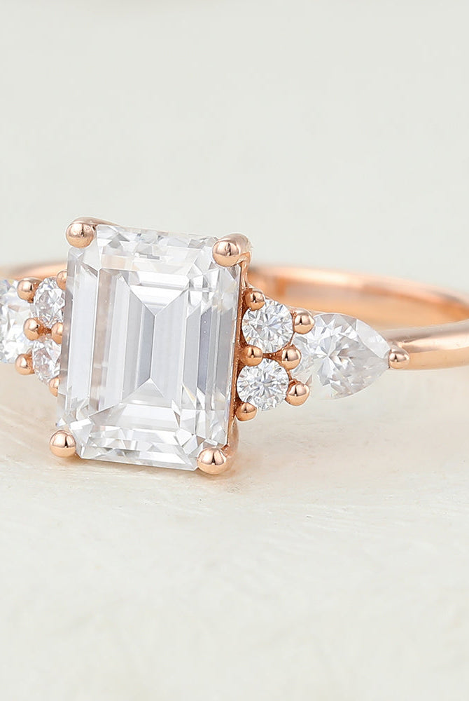 1-06-ct-emerald-shaped-moissanite-cluster-engagement-ring