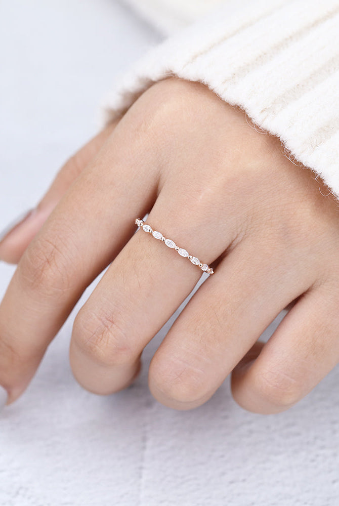 marquise-shaped-moissanite-full-eternity-wedding-band