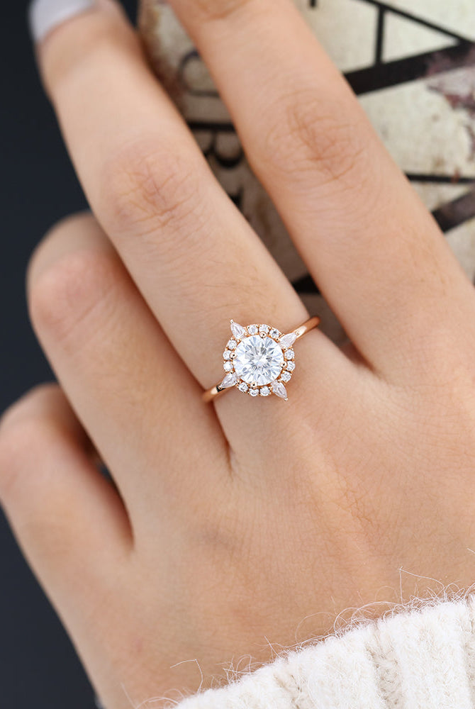 round-shaped-moissanite-halo-engagement-ring