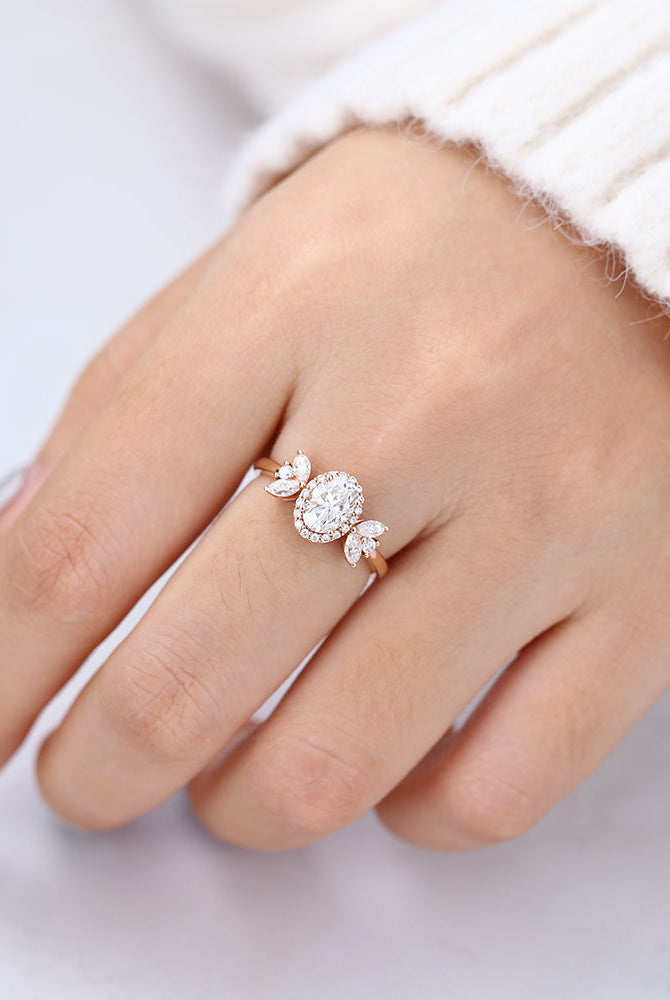 oval-shaped-moissanite-cluster-halo-engagement-ring