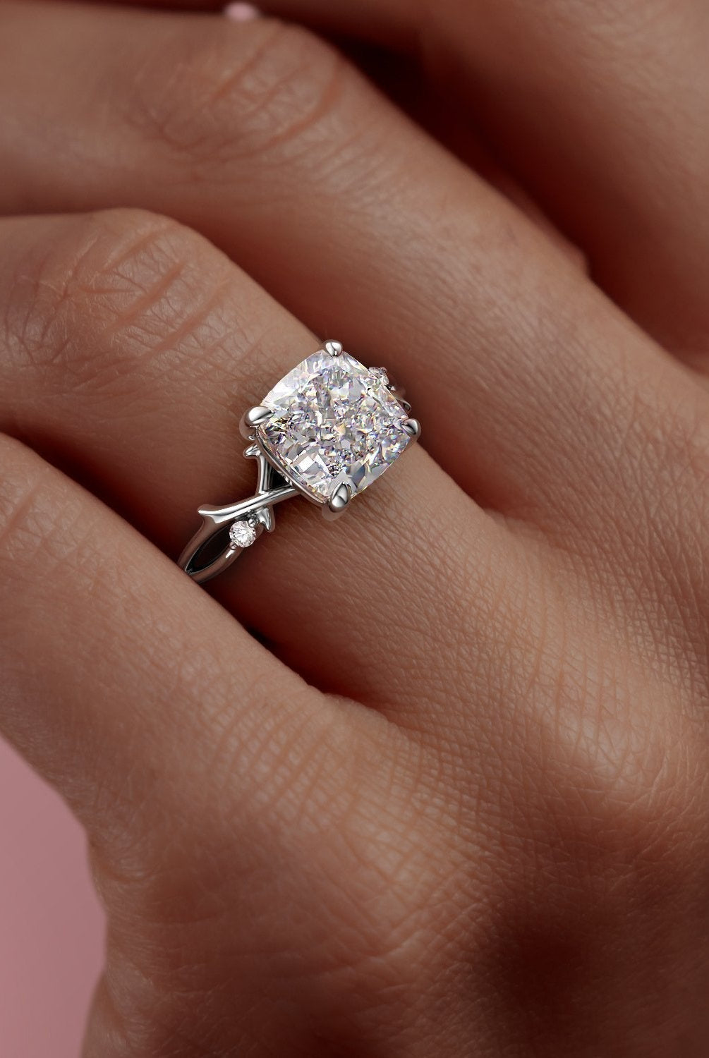 2-54-ct-cushion-cut-twig-style-pave-moissanite-engagement-ring