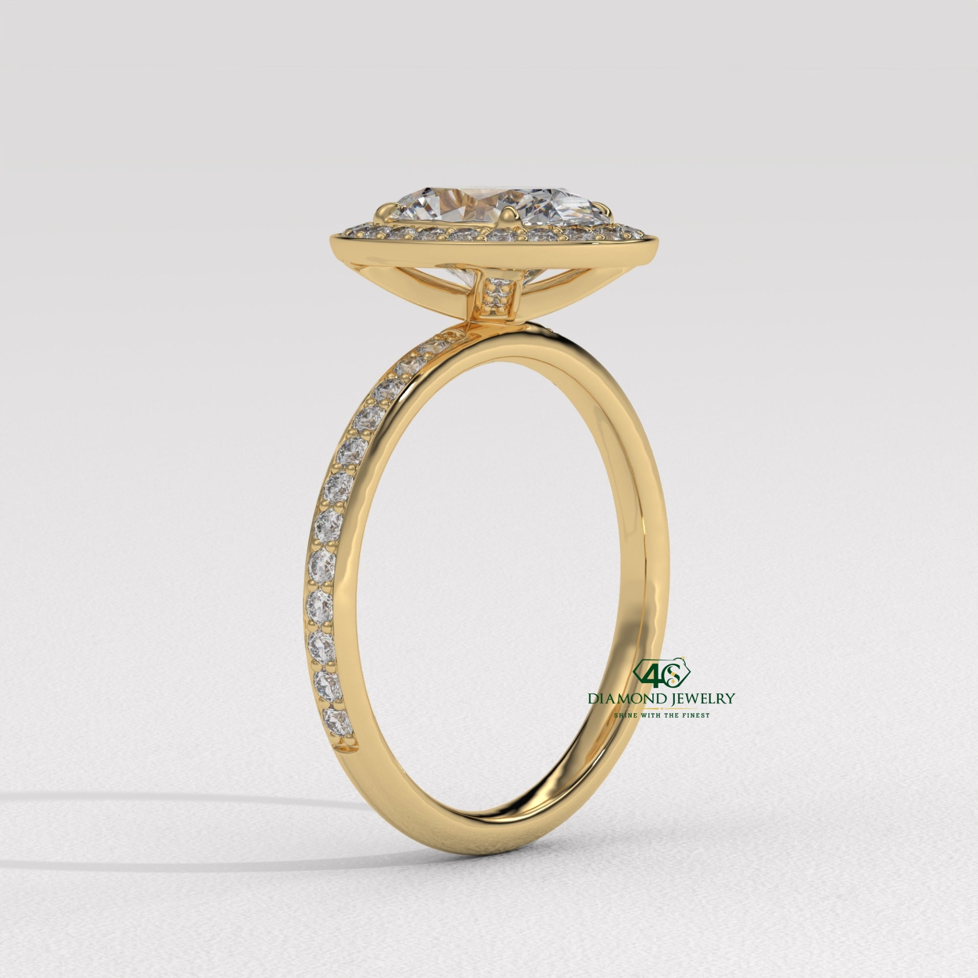 yellow gold oval ring, elegant oval diamond ring, oval diamond ring for her, oval cut diamond gold band