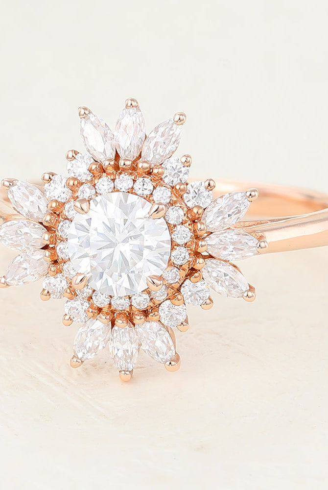 0-41-ct-round-shaped-moissanite-cluster-halo-engagement-ring