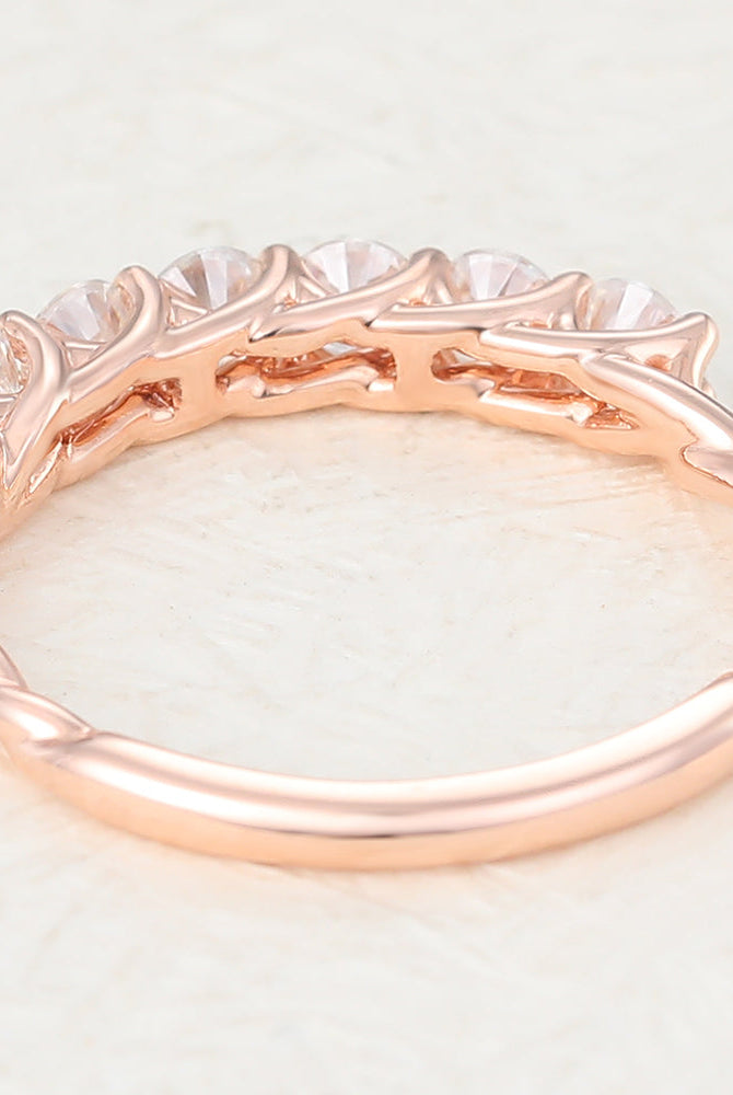 round-shaped-moissanite-half-eternity-wedding-band