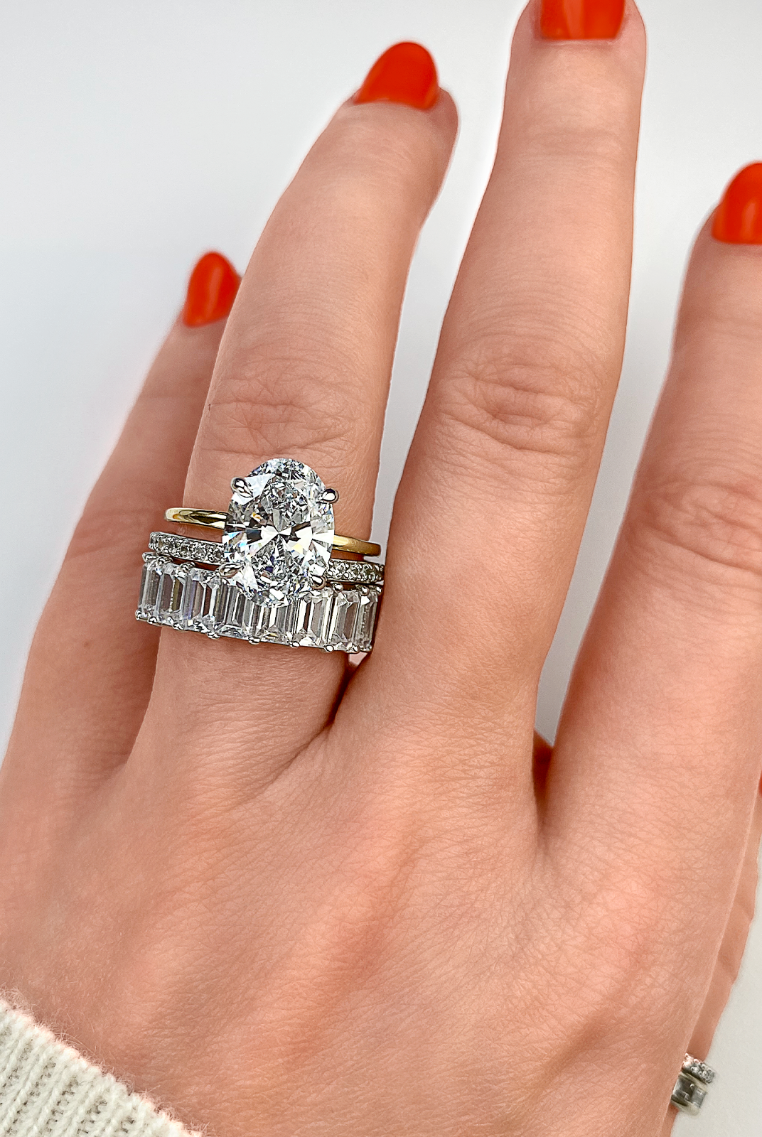 moissanite jewelry with floral-inspired aesthetics