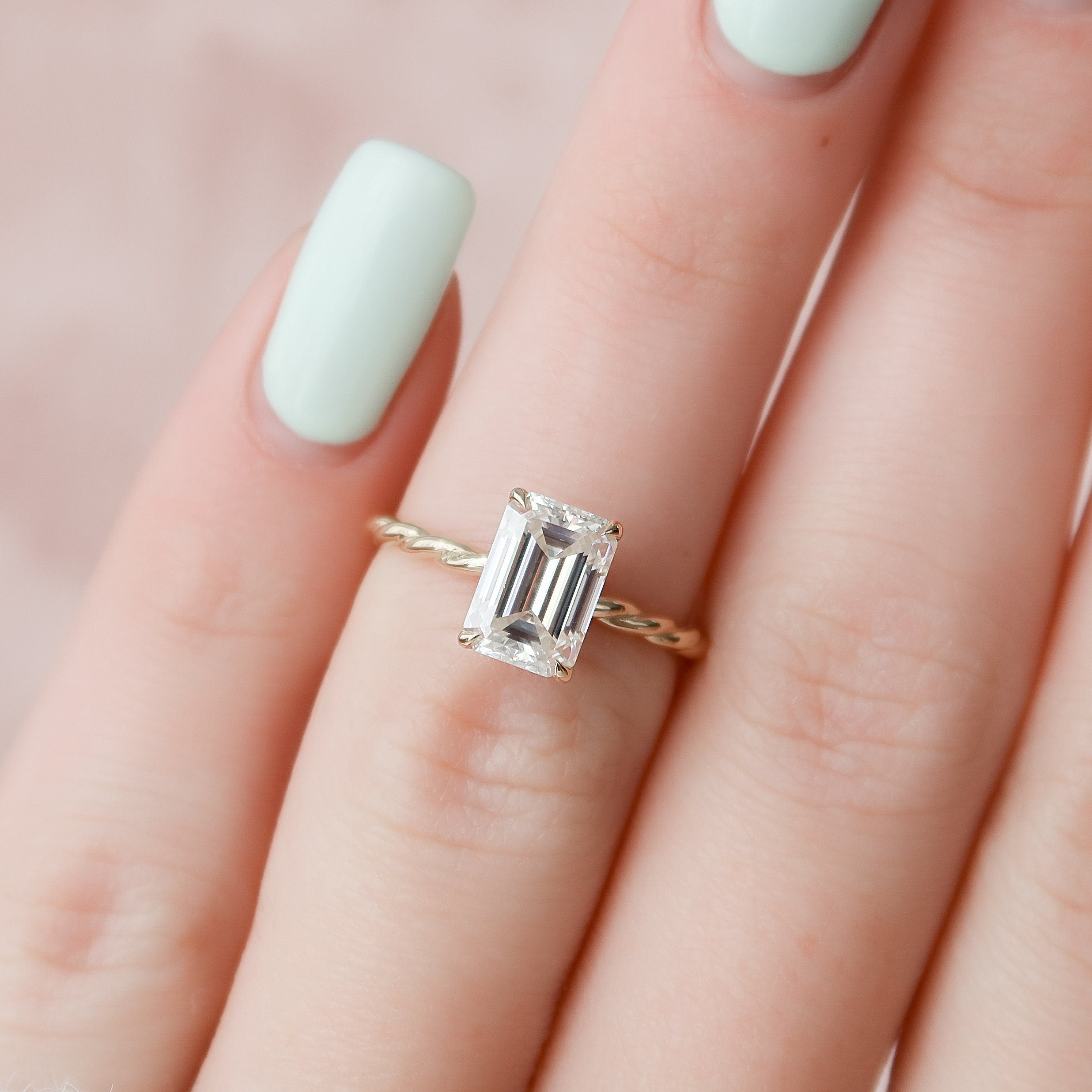 Moissanite Diamond Ring