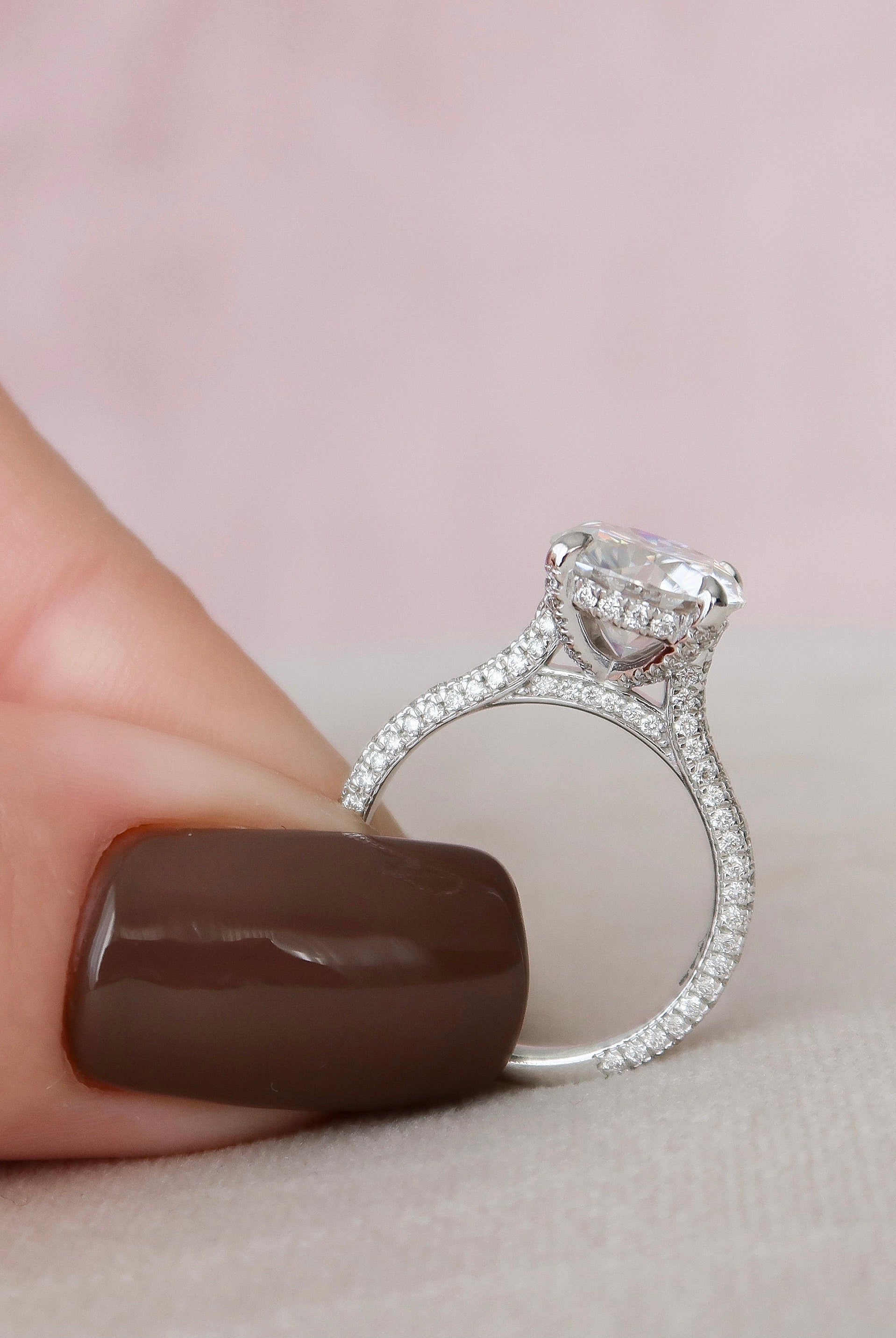 moissanite ring reimagining