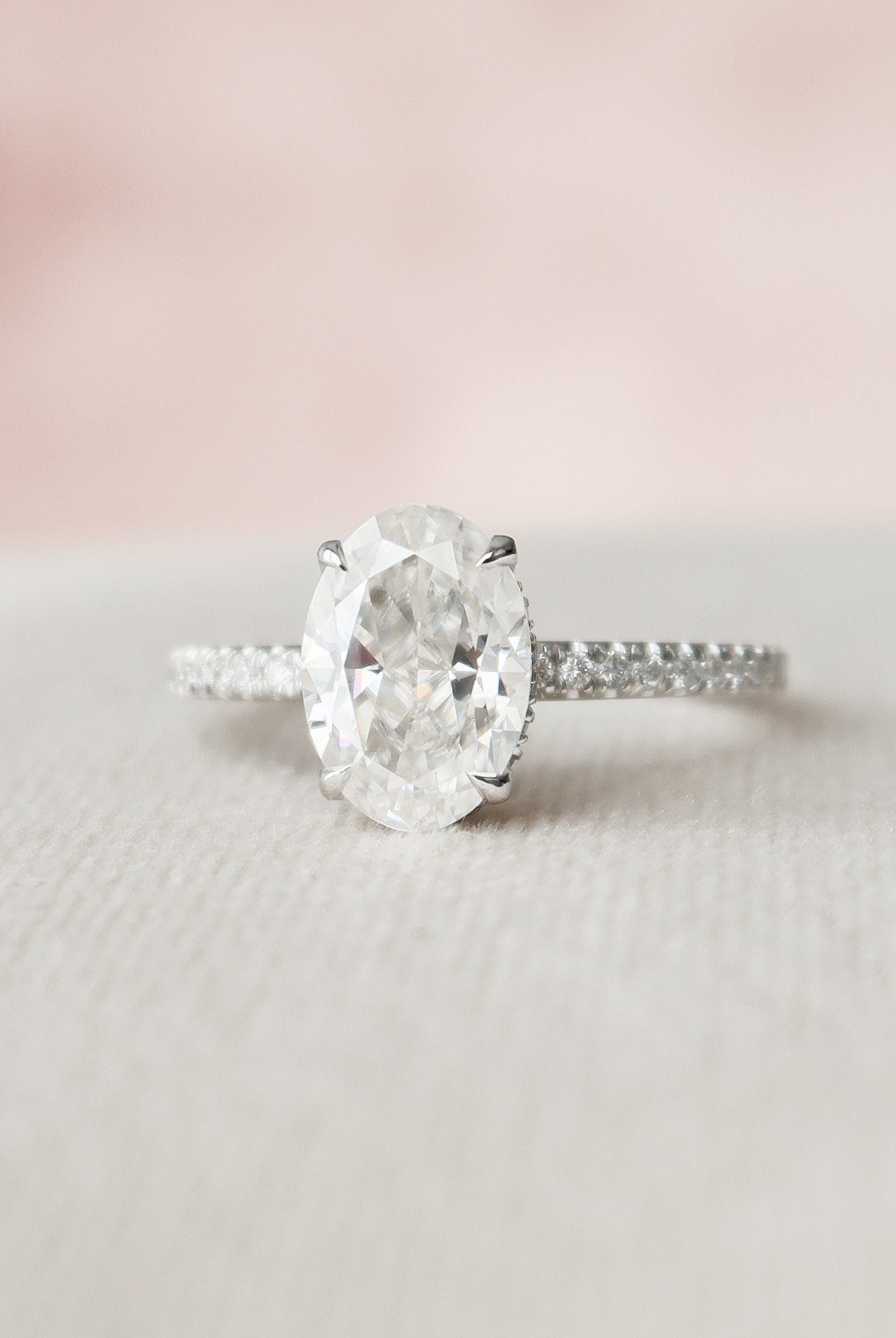 Moissanite statement necklace