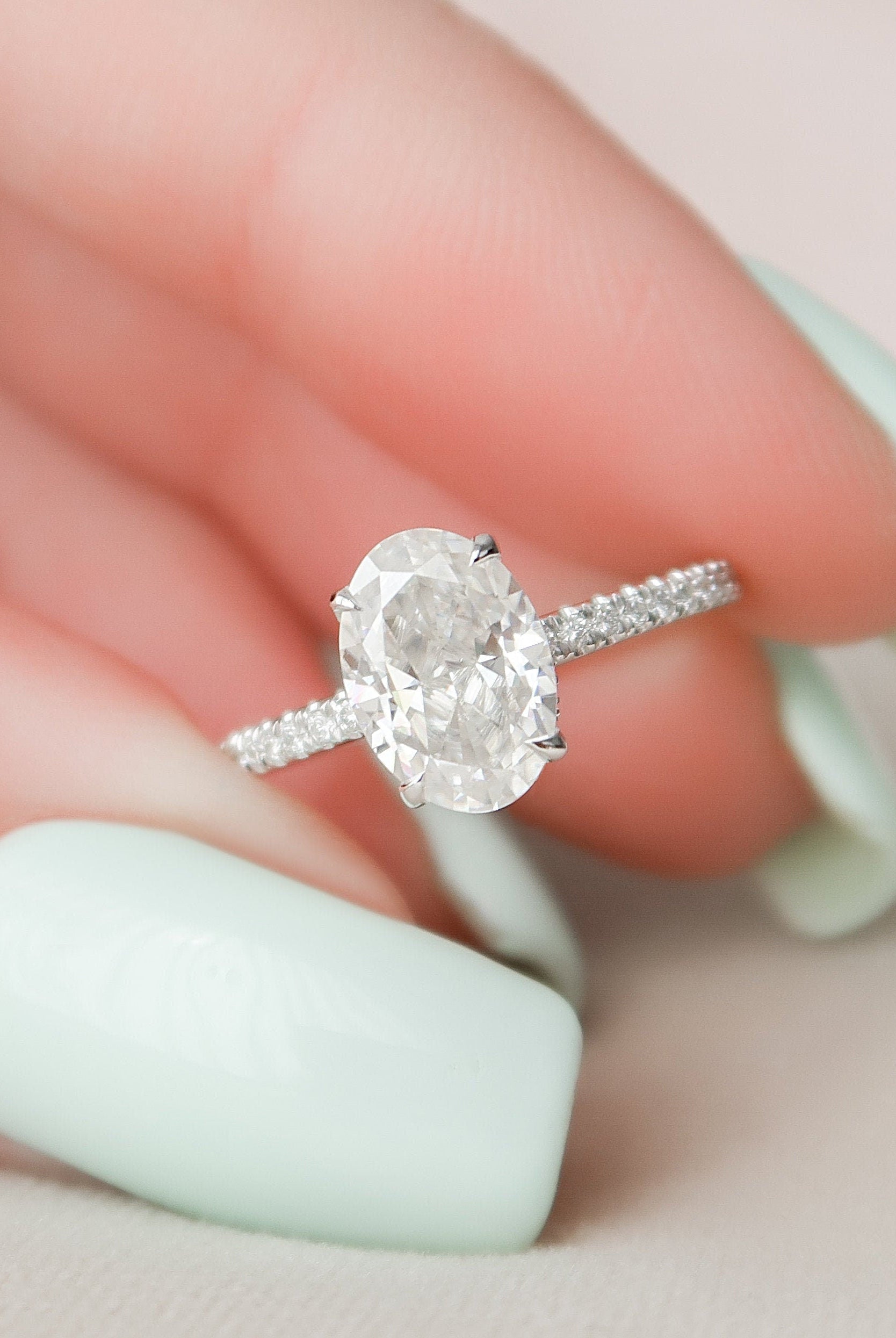Moissanite choker necklace