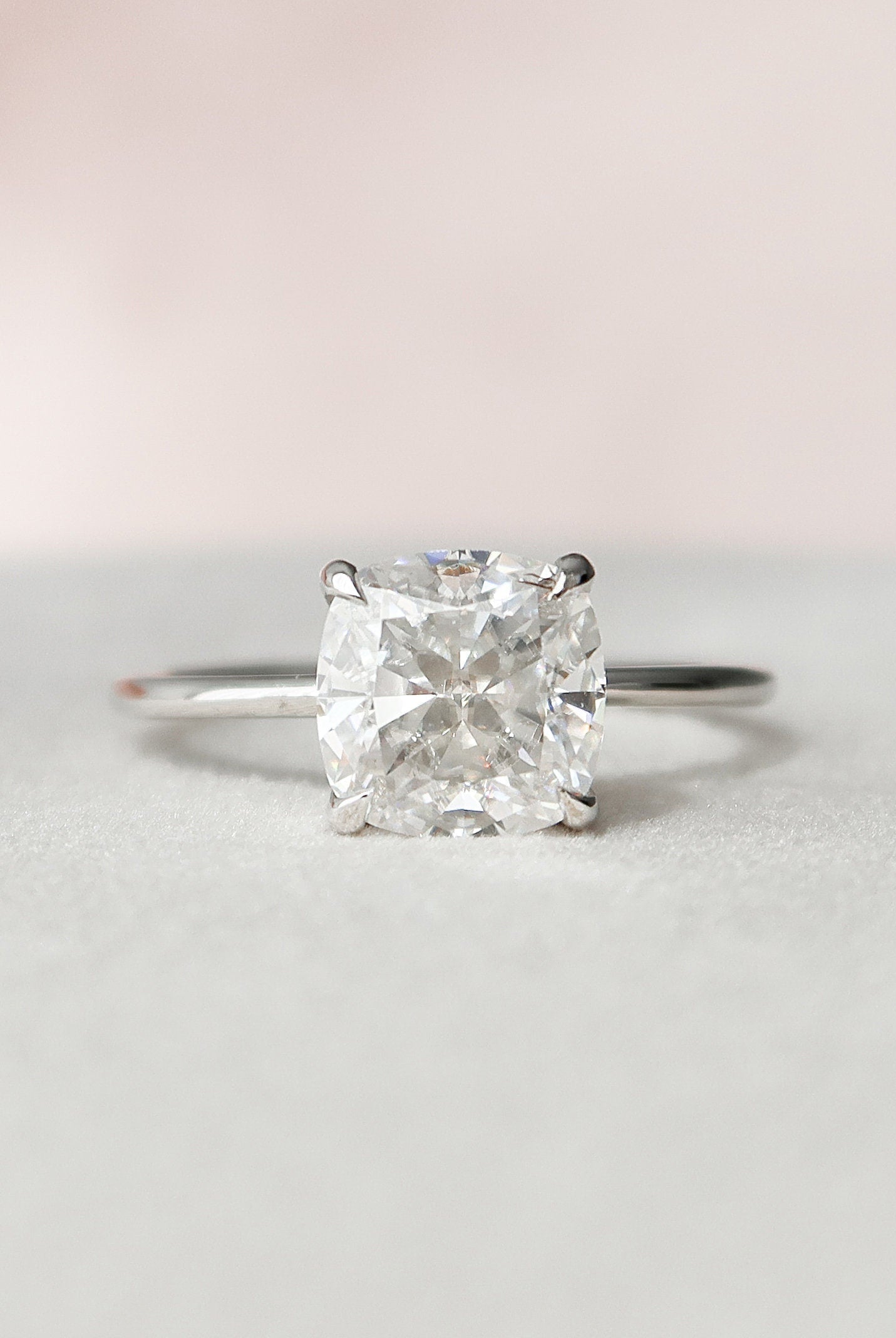 Lab-grown moissanite rings