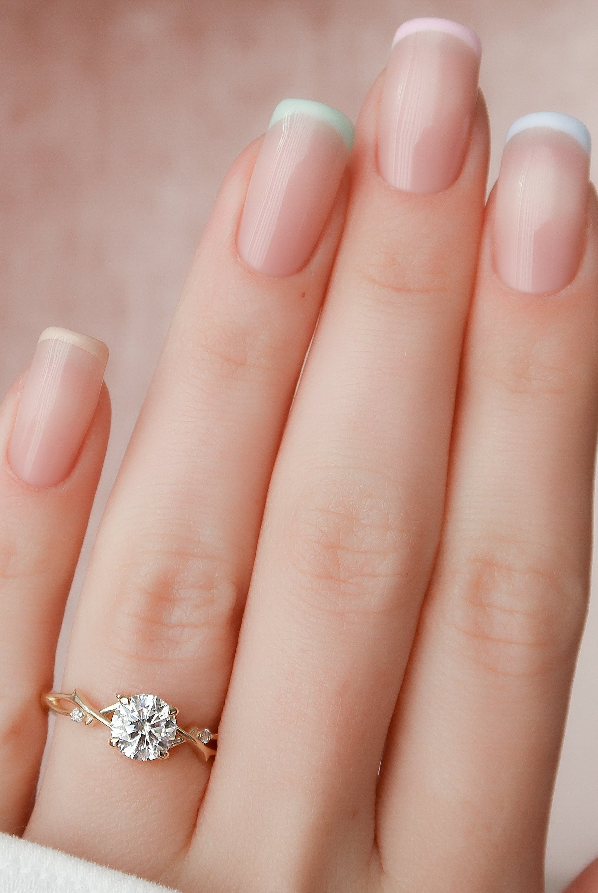 Moissanite diamond cluster drop earrings offers online