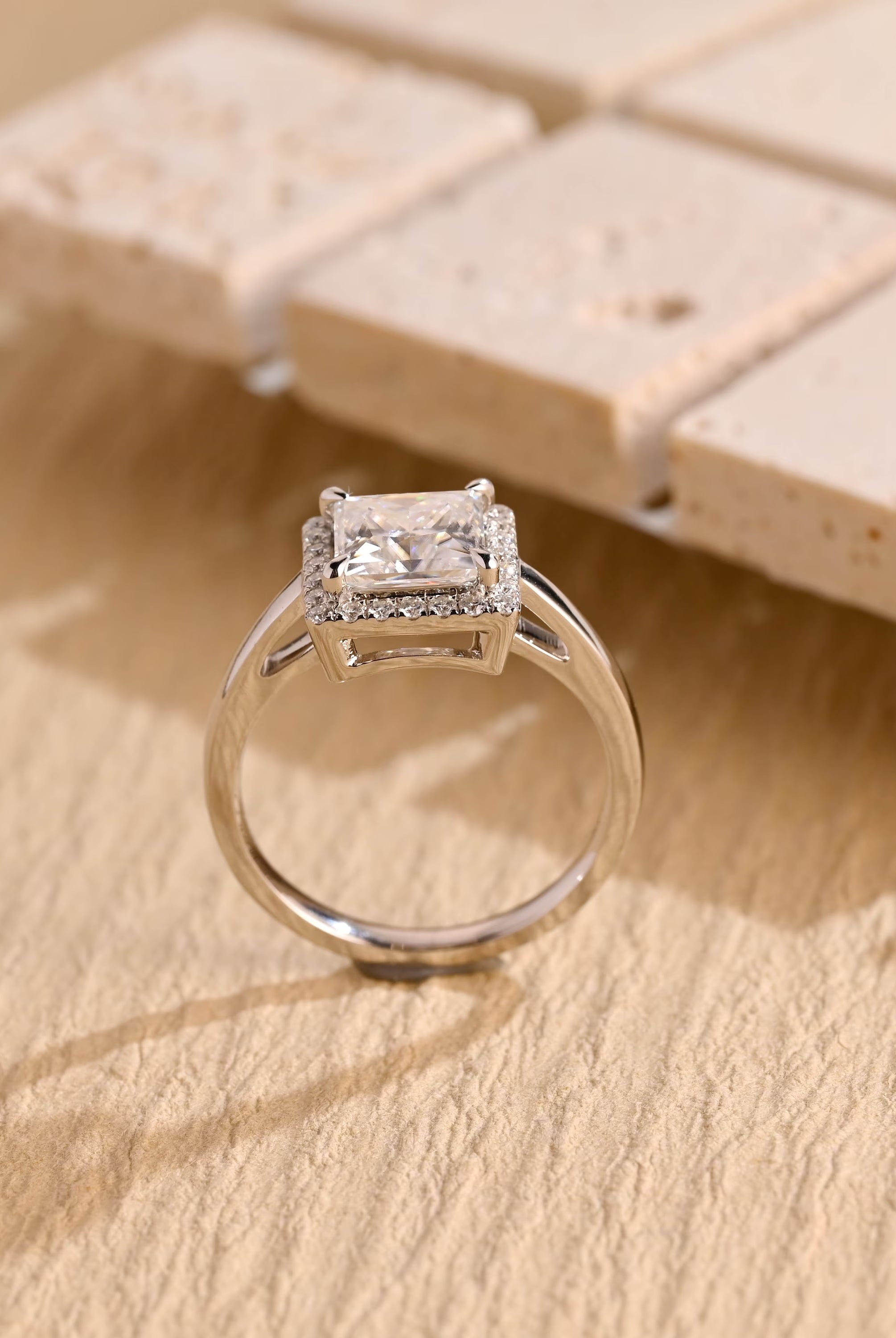 Princess Cut Proposal Ring