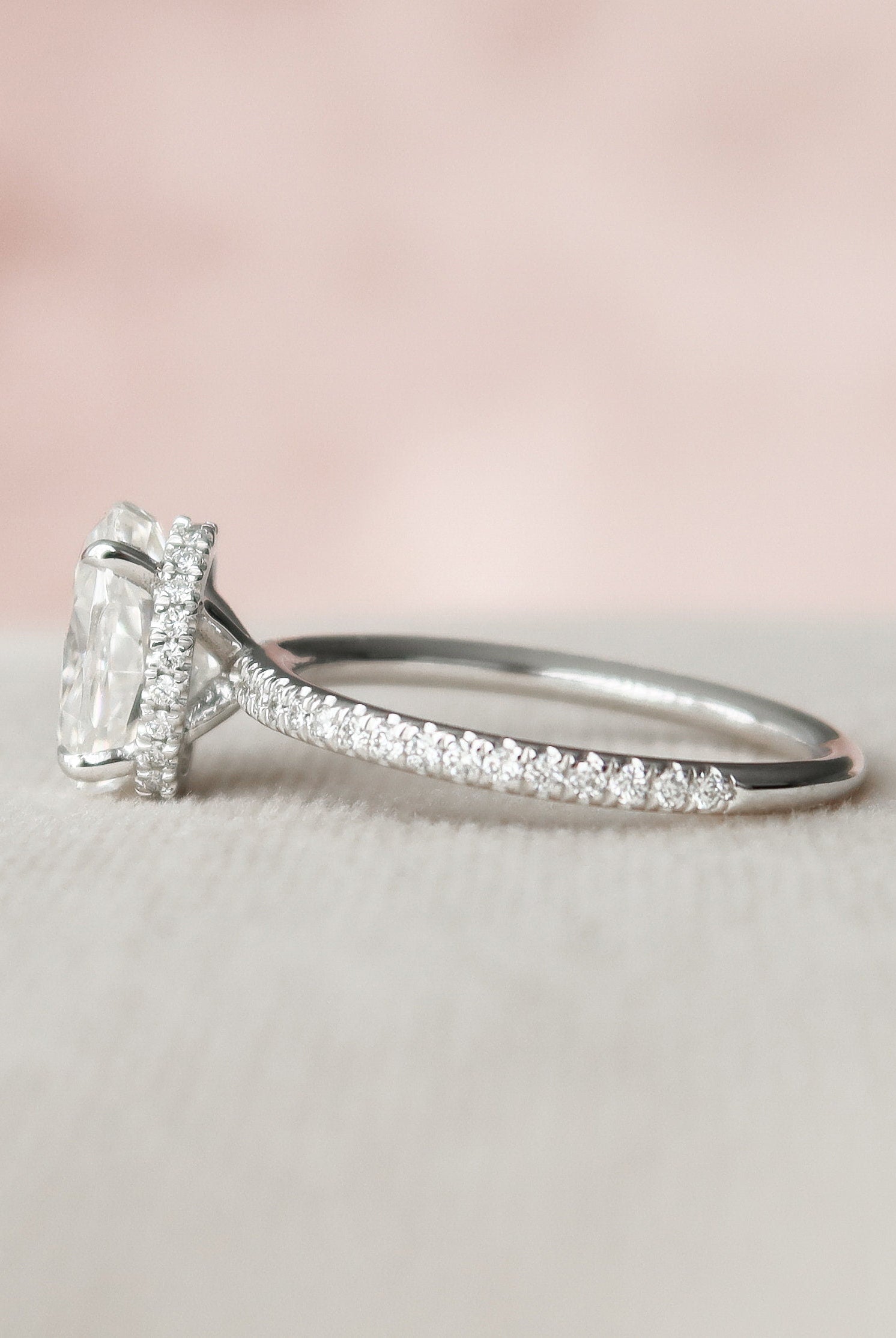 Moissanite cocktail ring