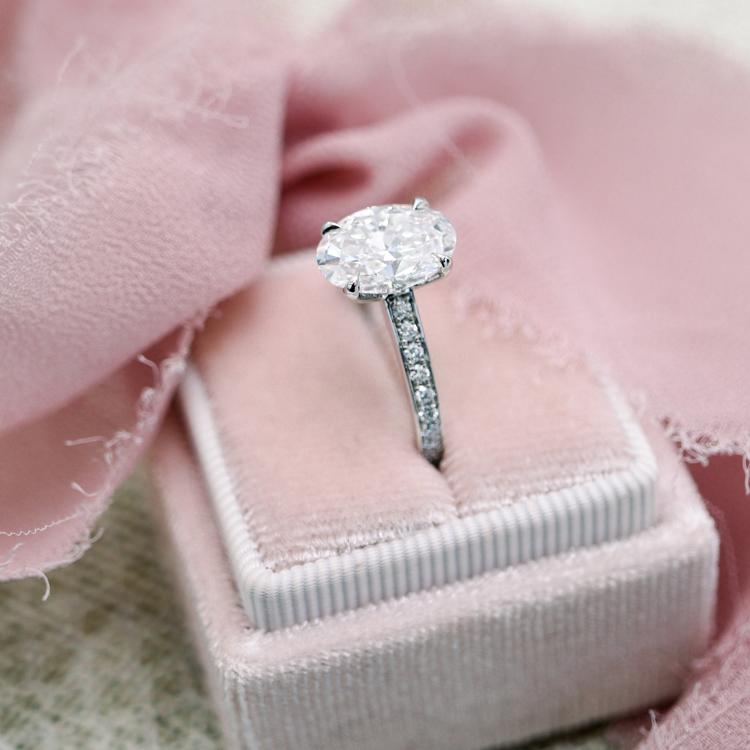 Classic moissanite rings