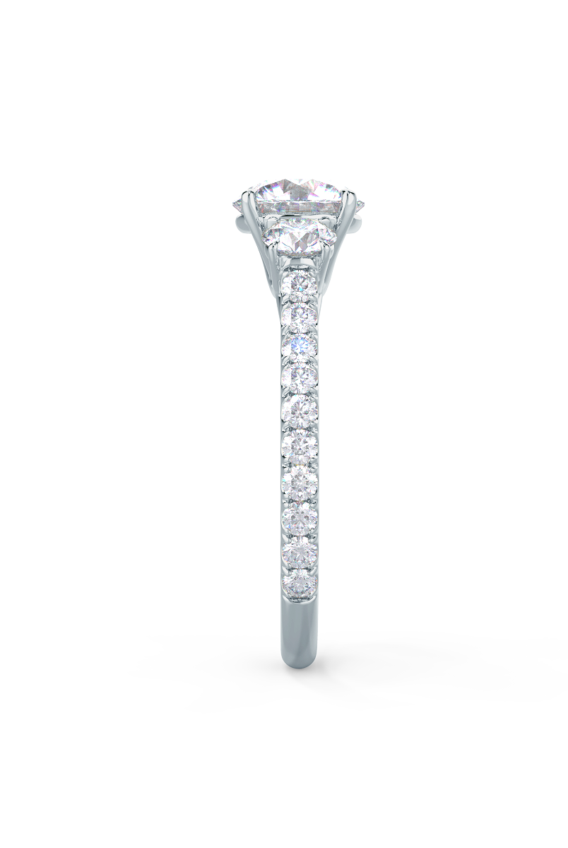 Round Brilliant Moissanite Ring