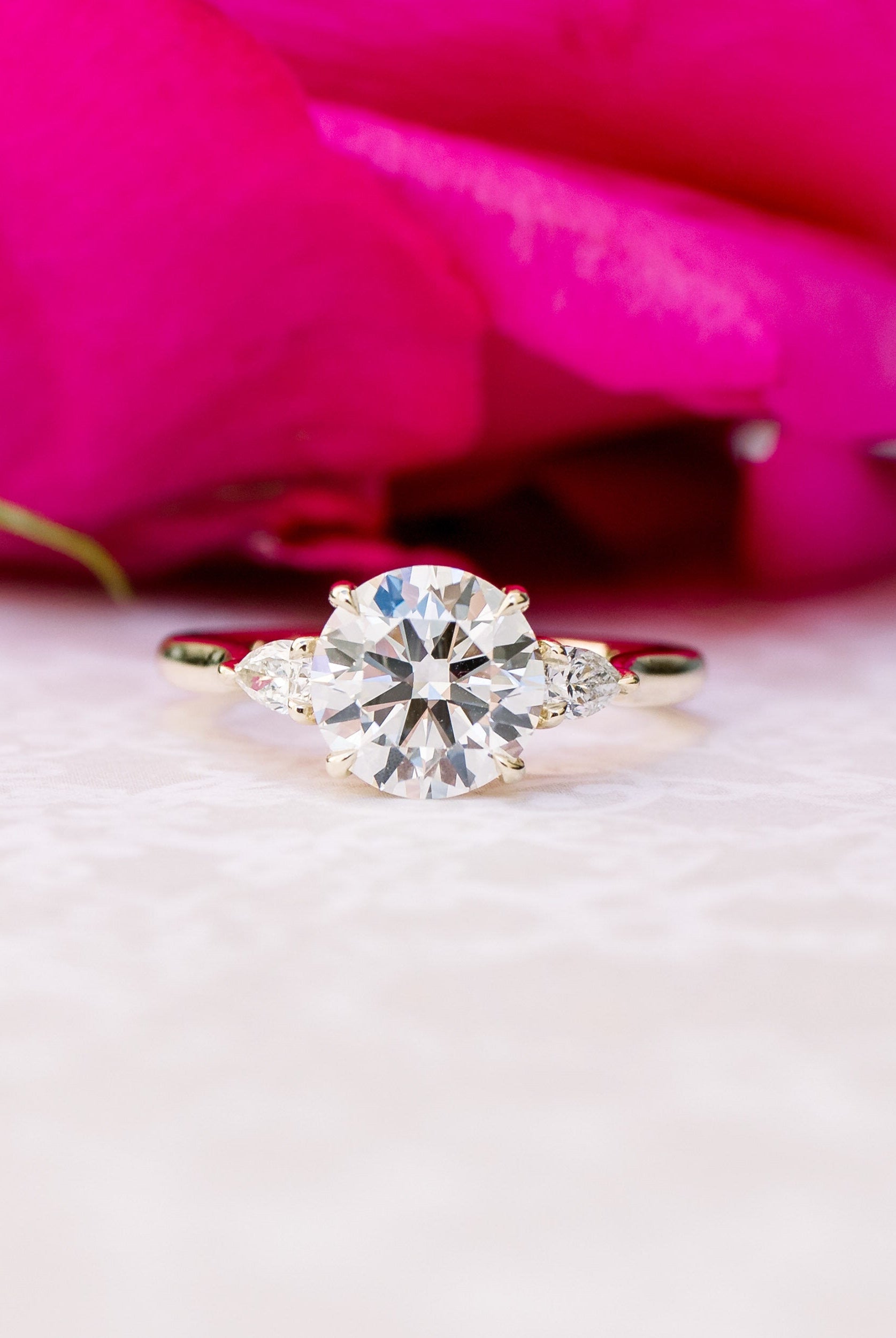 Moissanite Proposal Ring