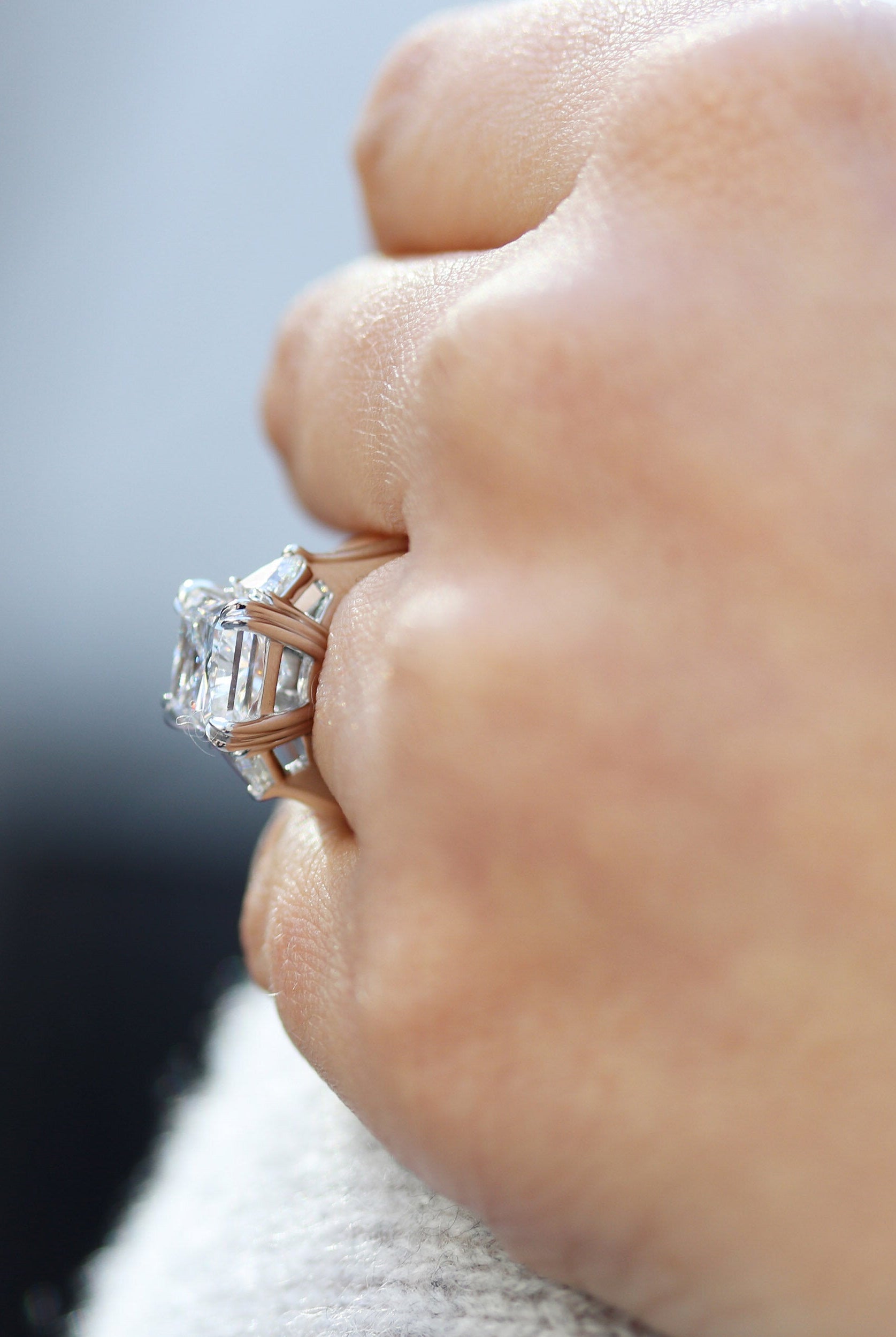 Moissanite bridal earrings discount