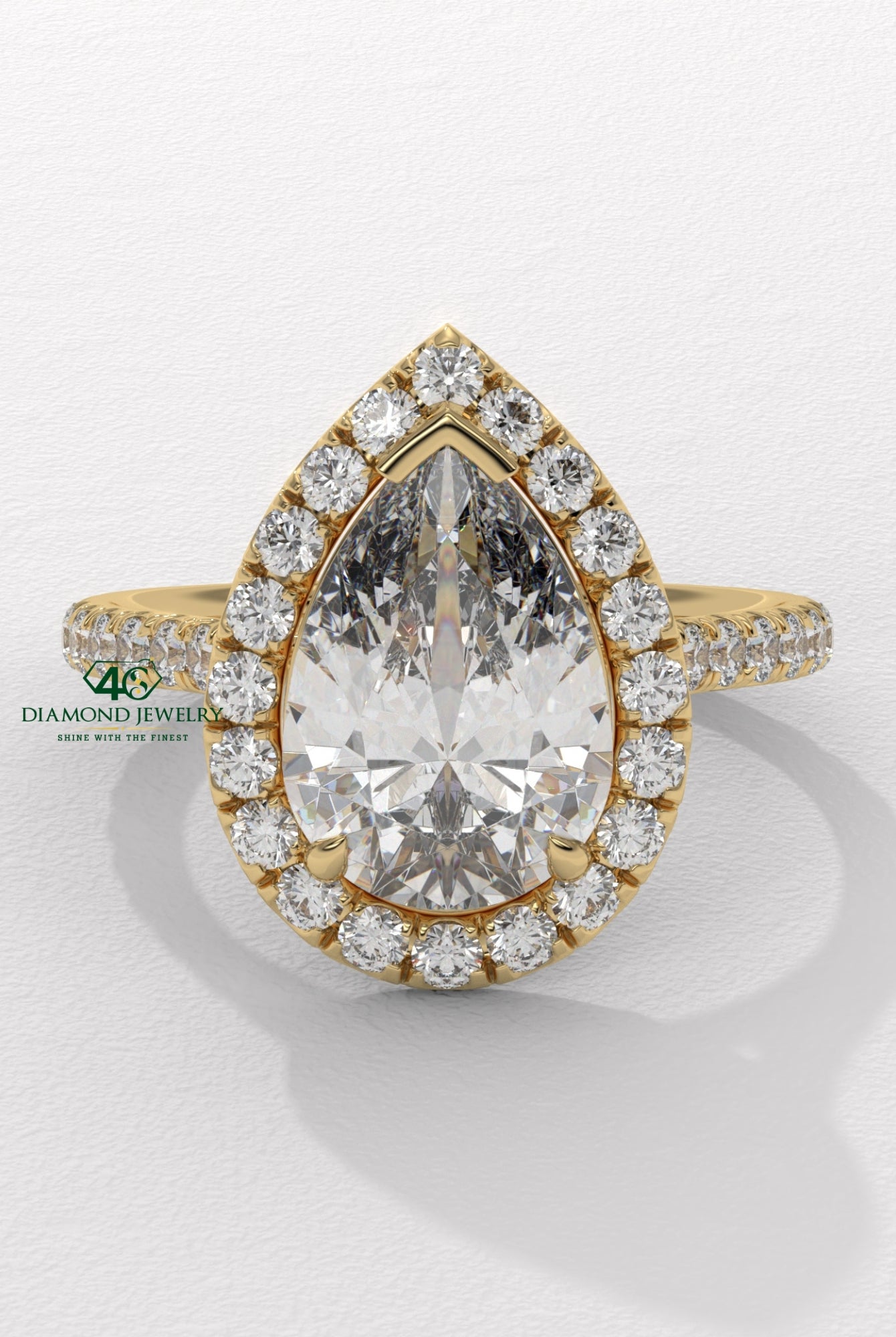 pear diamond engagement ring, pear shaped diamond ring, gold pear diamond ring, pear cut diamond engagement ring