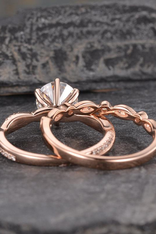 1-50-ct-round-cut-solitaire-milgrain-style-moissanite-bridal-ring-set