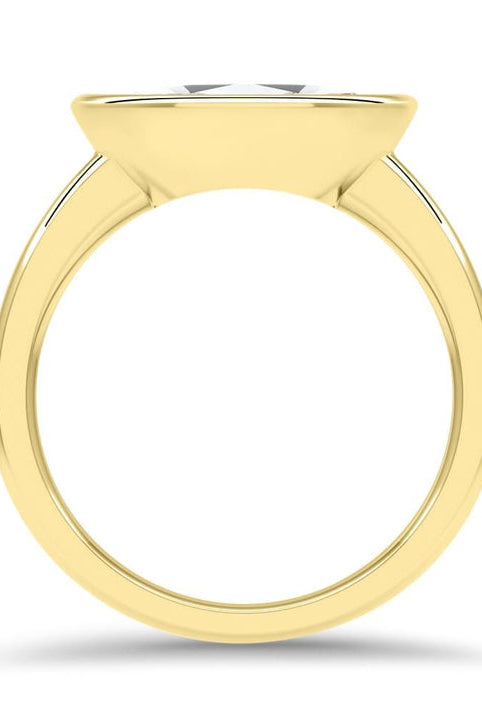 East West Marquise Cut Diamond Moissanite Engagement Ring For Women